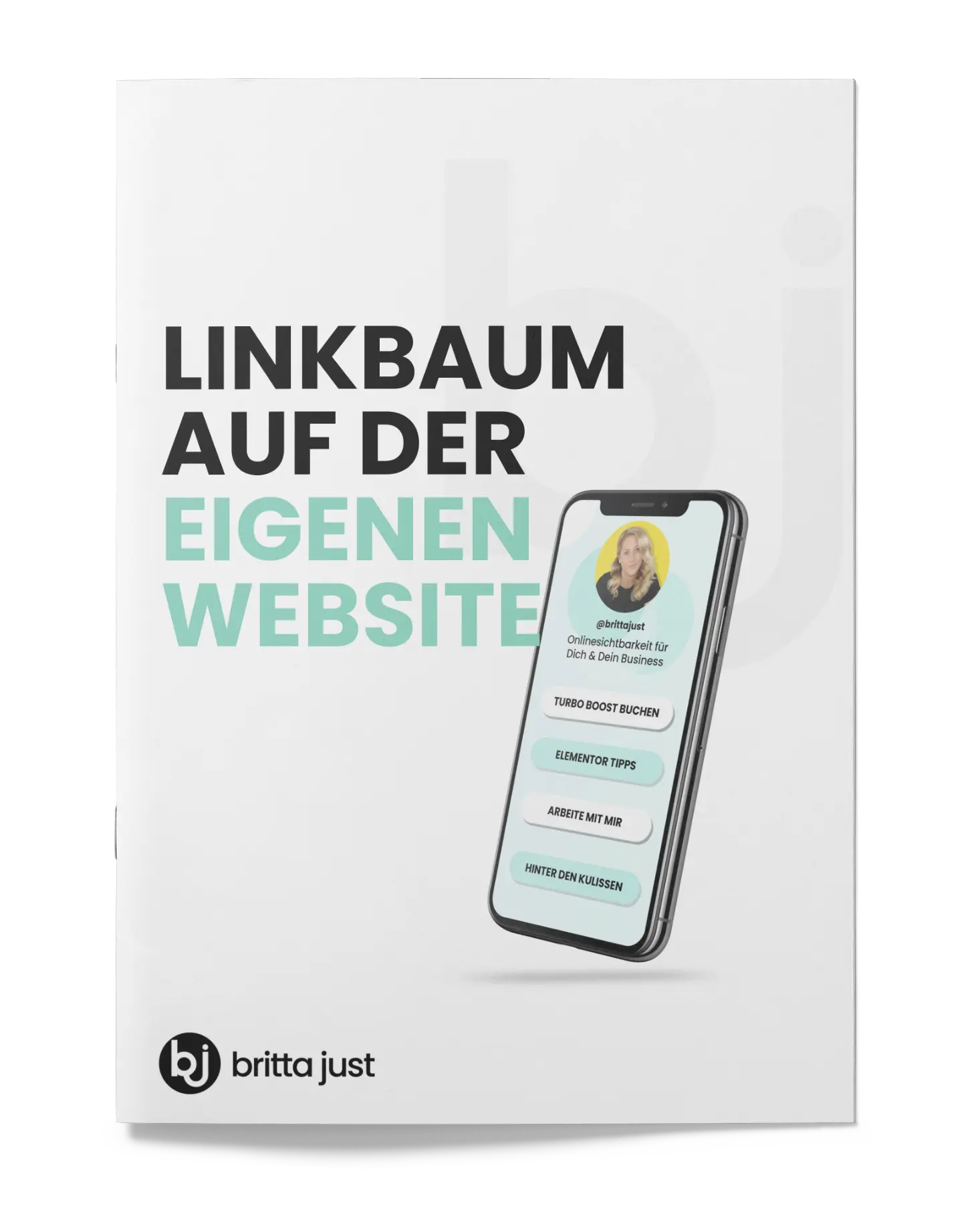 Das eBook "Linkbaum auf der eigenen Website" als Mock-up.