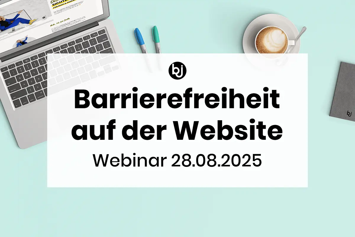 Cover der Aufzeichnung "Barrierefreiheit auf der Website. Webinar 28.08.2025."