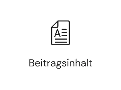 Elementor Widget Beitragsinhalt