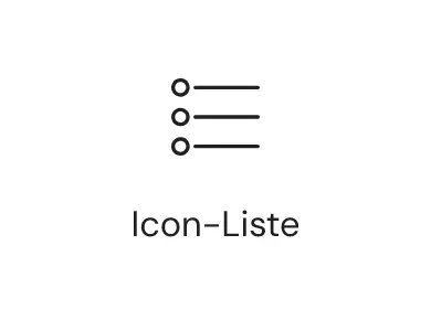 Elementor Widget Icon Liste