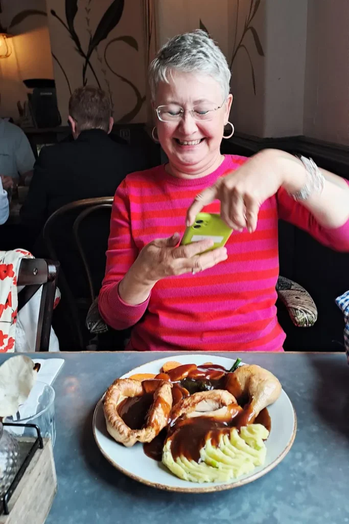 Susanne und der Sunday Roast.